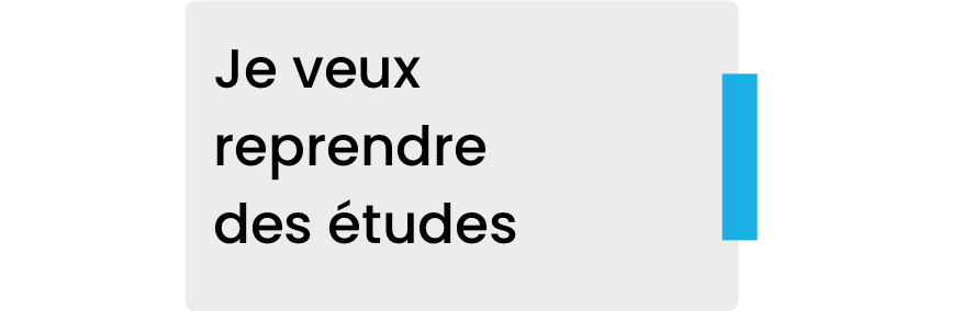 je veux reprendre mes études